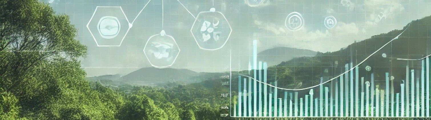 CO2 image of forest and data